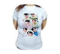 MERCHANDMANIA Camiseta Mujer A3 BTS Love Yourself Wings Butter skit Soulmate Woman Tshirt.