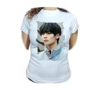 MERCHANDMANIA Camiseta Mujer A3 Stray Kids Yang Jeongin Scars Thunderous Woman Tshirt.