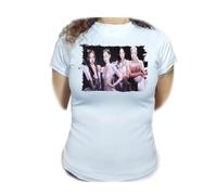MERCHANDMANIA Camiseta Mujer Chicas Grupo Cantantes Champion Music Woman Tshirt