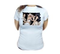 MERCHANDMANIA Camiseta Mujer Grupo Chicas Cantantes me and my Music Woman Tshirt