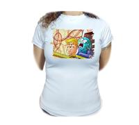 MERCHANDMANIA Camiseta Mujer Meme Parodia Conquista Mundial Mundo capitalista Woman Tshirt