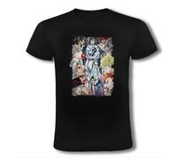 MERCHANDMANIA Camiseta Negra Anime Serie Shuumatsu no Walküre Dioses vs Humanos Moda Verano Tshirt