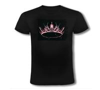 MERCHANDMANIA Camiseta Negra Blackpink Logo Corona Queen Reinas KPOP Moda Verano Tshirt