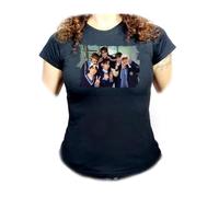 MERCHANDMANIA Camiseta Negra Mujer Album Cantantes Musica If I’m S, Can You Be My N? Oferta Tshirt