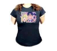 MERCHANDMANIA Camiseta Negra Mujer Marriagetoxin Serie Anime Mafia femboy Novios Gay Oferta Tshirt
