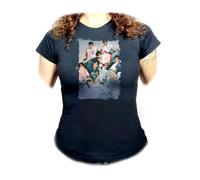 MERCHANDMANIA Camiseta Negra Mujer Stray Kids KPOP Cantantes Album Rock-Star oddinary Oferta Tshirt