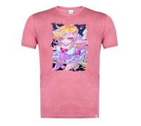 MERCHANDMANIA Camiseta Roja Mezcla Anime Chica Angel traviesa lujuria Pecado Dibujo Claro Moda Verano Tshirt
