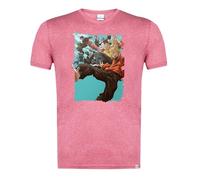 MERCHANDMANIA Camiseta Roja Mezcla Anime Serie Sakamoto Days Mafia mafiosos Claro Moda Verano Tshirt