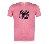 MERCHANDMANIA Camiseta Roja Mezcla con Imagen en tonalidades Negras Frase Graciosa ligar Amor ligoteo cuerpazo Chiste Moda Verano Tshirt