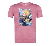 MERCHANDMANIA Camiseta Roja Mezcla Juego Anime RPG Personaje zenless Zone Zero fufu Claro Moda Verano Tshirt