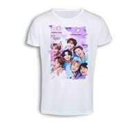 MERCHANDMANIA Camiseta Tacto ALGODÓN A3 BTS Grupo Permission to Dance on Stage Cotton Touch Tshirt.
