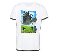 MERCHANDMANIA Camiseta Tacto ALGODÓN A3 EL Castillo Ambulante Anime Cotton Touch Tshirt