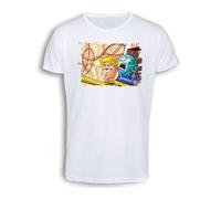 MERCHANDMANIA Camiseta Tacto algodón Meme Parodia Conquista Mundial Mundo capitalista Cotton Touch Tshirt