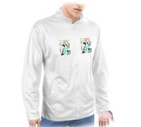 MERCHANDMANIA Chaqueta técnica con 2 impresiones anime Kimi to Koete Koi ni Naru furry gata perro lobo 2 logos jacket