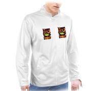 MERCHANDMANIA Chaqueta técnica con 2 impresiones dibujo bruja maga caldero mistico magia astral 2 logos jacket