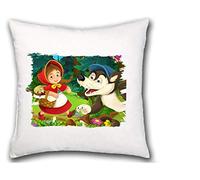 MERCHANDMANIA COJIN Caperucita ROJA Y EL Lobo hogar Comodo cussion