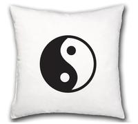 MERCHANDMANIA Cojín Religion taoista fe Bien Mal Ying Yang Karma Equilibrio hogar Comodo cussion