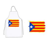 MERCHANDMANIA DELANTAL BANDERA CATALUÑA INDEPENDENCIA cocina kitchen apron