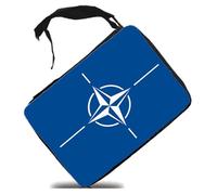 MERCHANDMANIA Estuche Bandera OTAN organización tratado atlantico Norte Scholar Case