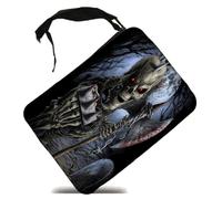 MERCHANDMANIA Estuche Calavera Esqueleto Guerrero Muerto Hacha puño Scholar Case