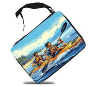 MERCHANDMANIA Estuche Deporte Playa Kayak Amigos Isla Tropical Scholar Case