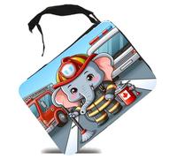 MERCHANDMANIA Estuche Elefante Bombero profesion Emergencia Salvamento Scholar Case