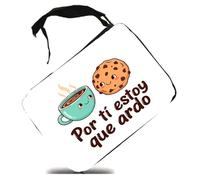 MERCHANDMANIA Estuche Frase Bonita Amor San Valentin Aniversario por ti Novios me Gustas Scholar Case