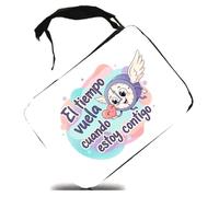 MERCHANDMANIA Estuche Frase Bonita contigo Amor San Valentin Aniversario enamor San Valentin aniversarioados Novios Scholar Case