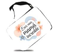 MERCHANDMANIA Estuche Frase Bonita Dia de la Madre increible Mejor Mama Scholar Case