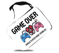 MERCHANDMANIA Estuche Frase Graciosa Gamer Casado Friki con Hijos Mujer Scholar Case