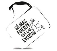 MERCHANDMANIA Estuche Frase Gym Gimnasio Deporte se más Fuerte Que Las Excusas Scholar Case