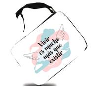 MERCHANDMANIA Estuche Frase motivadora Bonita filosófica Vivir Vida existir Scholar Case