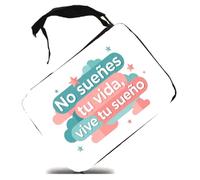 MERCHANDMANIA Estuche Frase motivadora Vivir sueño Futuro Esfuerzo Scholar Case