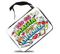 MERCHANDMANIA Estuche Meme Frase Graciosa no es Magia Soy Enfermera Scholar Case