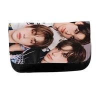 MERCHANDMANIA Estuche Neceser de Lona Album Cantantes Head Shoulders Knees Toes Unisex Negro Bolsa Aseo Multiusos