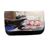 MERCHANDMANIA Estuche Neceser de Lona Anime kuroneko to majo no ky?shitsu Spica Virgo Unisex Negro Bolsa Aseo Multiusos