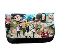 MERCHANDMANIA Estuche Neceser DE Lona Anime LOS 7 PECADOS Capitales Manga Serie Unisex Negro Bolsa Aseo Multiusos