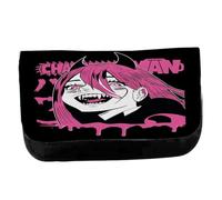 MERCHANDMANIA Estuche Neceser de Lona Antisocial Chain Power Logo Girl Man Metal gotico Unisex Negro Bolsa Aseo Multiusos