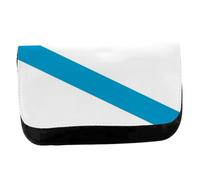 Merchandmanía Estuche Neceser de Lona Bandera de Galicia españa Comunidad autonoma Unisex Negro Bolsa Aseo Multiusos