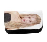 MERCHANDMANIA Estuche Neceser de Lona Cantante Chica 3am Toxic Till The End APT Unisex Negro Bolsa Aseo Multiusos