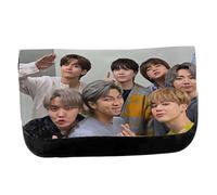 MERCHANDMANIA Estuche Neceser DE Lona Cantantes KPOP Run BTS Yet to Come Butter on Unisex Negro Bolsa Aseo Multiusos