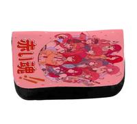 MERCHANDMANIA Estuche Neceser de Lona Chicas Anime Fairy Tail rias DXD Ranma Steins Gate Unisex Negro Bolsa Aseo Multiusos