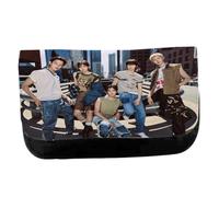 MERCHANDMANIA Estuche Neceser de Lona Chicos Cantantes Famosos Fashion Talk to You Unisex Negro Bolsa Aseo Multiusos