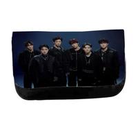 Merchandmanía Estuche Neceser de Lona Chicos Cantantes Grupo Touch and go Unisex Negro Bolsa Aseo Multiusos