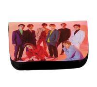 MERCHANDMANIA Estuche Neceser DE Lona Exo KPOP Chicos 2025 discografia Album Love me Right Unisex Negro Bolsa Aseo Multiusos