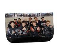 MERCHANDMANIA Estuche Neceser DE Lona Exo KPOP Chicos 2025 discografia Monster Gira Mundial Unisex Negro Bolsa Aseo Multiusos