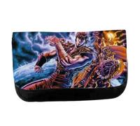 MERCHANDMANIA Estuche Neceser de Lona Fist of The North Star Serie Anime Dibujos peleas Unisex Negro Bolsa Aseo Multiusos