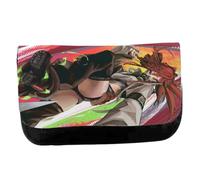 MERCHANDMANIA Estuche Neceser de Lona gahiakuta riyo Mascara Mask Lucha Serie Dibujos Unisex Negro Bolsa Aseo Multiusos