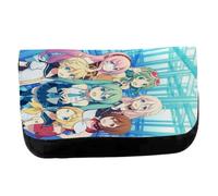 MERCHANDMANIA Estuche Neceser DE Lona Grupo Musical Vocaloid Hatsune Miku waifus Unisex Negro Bolsa Aseo Multiusos
