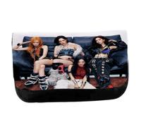 MERCHANDMANIA Estuche Neceser de Lona Hold on Tight Whiplash Chicas Cantantes Unisex Negro Bolsa Aseo Multiusos